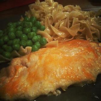 Deaf in the Kitchen ~ Parmesan Crusted and Cheddar Tilapia Bake